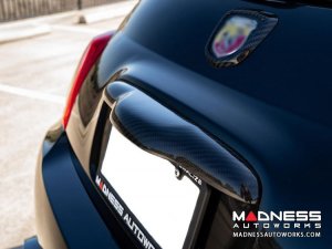 FIAT 500 Rear Emblem Trim - Carbon Fiber - FIts ABARTH models